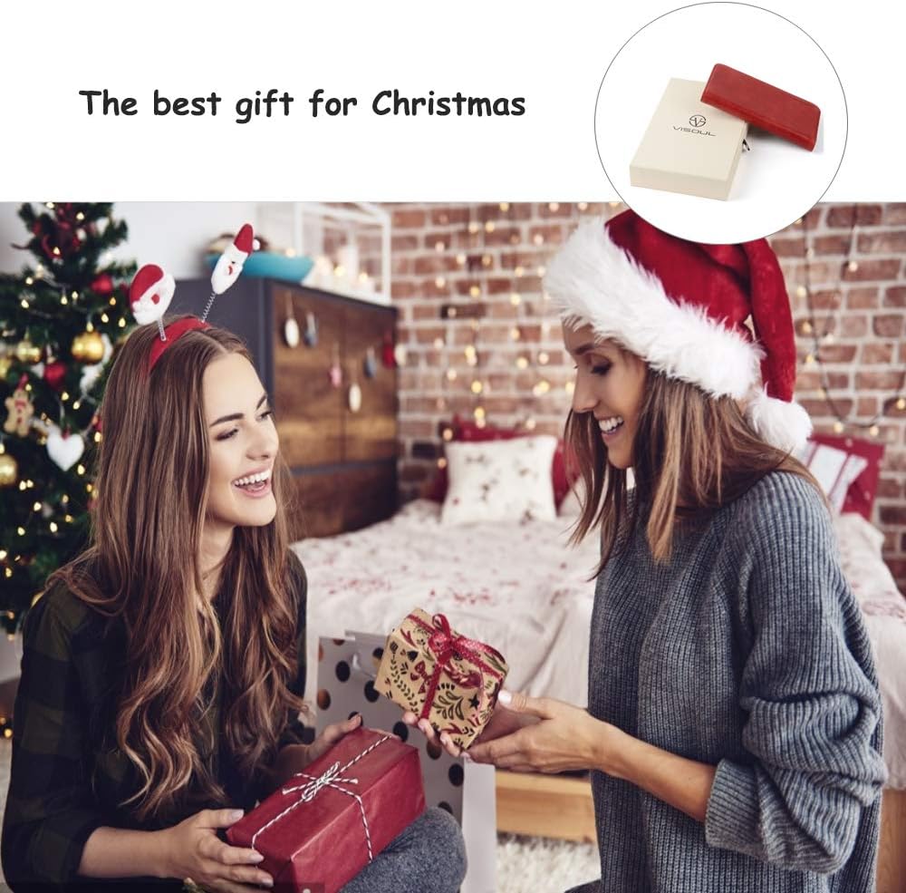 VISOUL iPhone 12 Pro Max Hülle, Handyhülle [100% Rindsleder] [RFID Schutz] [Schützt vor Stoss] [Stan