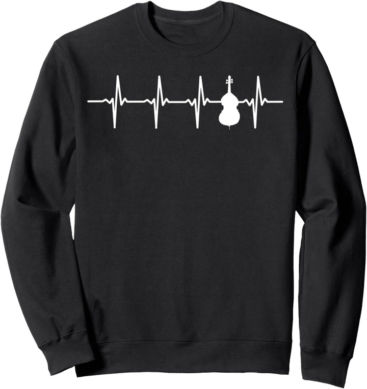 Cello Herzschlag Heartbeat Geschenk für Cellisten Sweatshirt