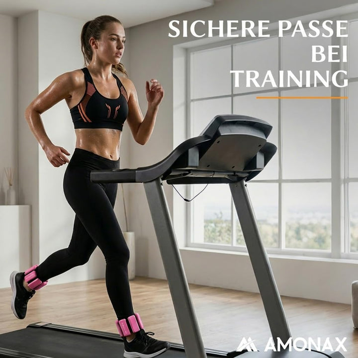 Amonax Gewichtsmanschetten Ankle Weights Set, Fitness Gewichte Für Beine Und Arme, 2x0,5kg Gewichte
