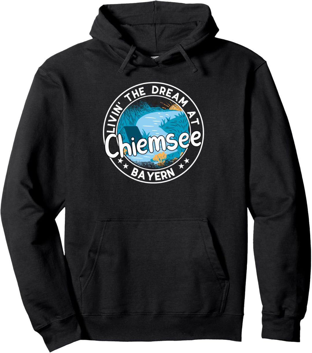 Chiemsee Urlaub Baden SUP Bayern Pullover Hoodie