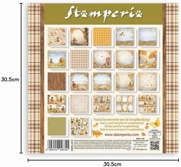 Stamperia - Scrapbook Paper Pad for Scrapbooking, Albums, Card Making, Bullet Journalling and More,