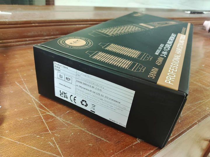 K&K Pro Thermobürsten-Set, Negativ-Ionen-Thermo-Rundbürste, Dual-Voltage-beheizter Rundbürsten-Style
