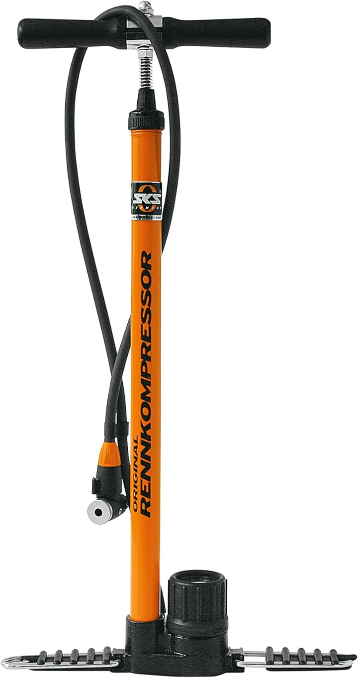 SKS GERMANY RENNKOMPRESSOR E.V.A. Standpumpe (Luftpumpe für alle Ventilarten, Präzisions-Manometer,