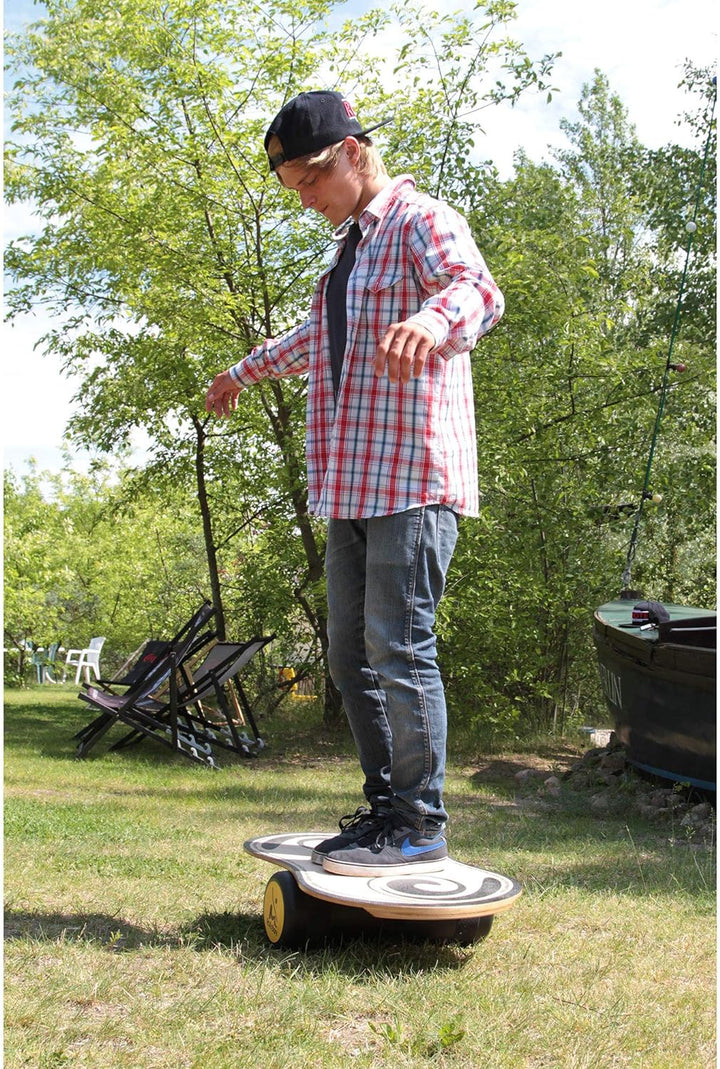 RollerBone 1.0 & Carpet - Balance Board, Balance Trainer- Trainigspackage inkl. Rolle & Carpet Einhe