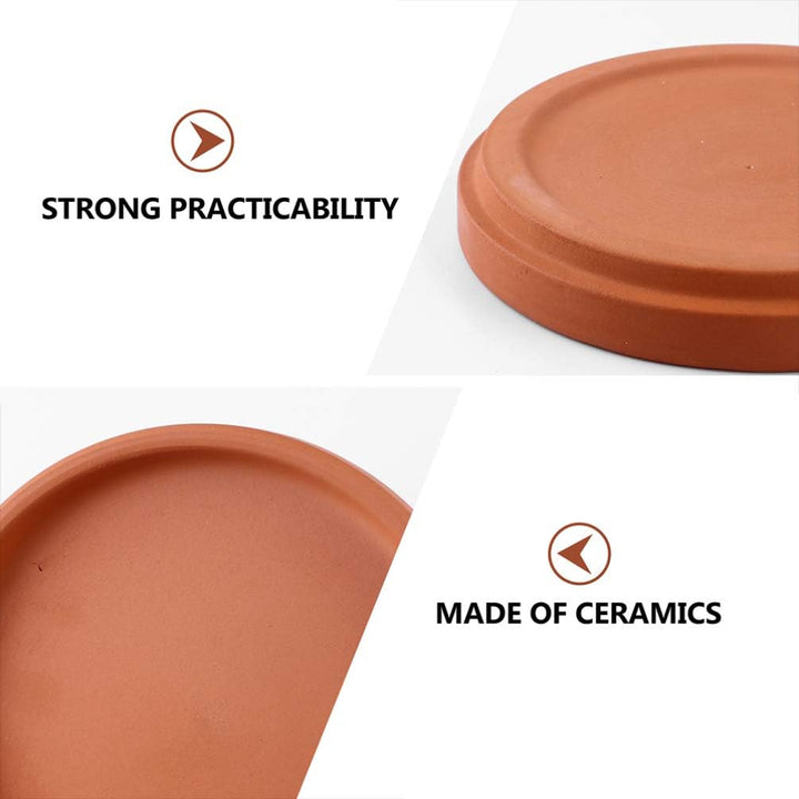 HEMOTON 5 Stück Terrakotta-Pflanzgefäss-Tablett Blumentopf-Halter Blumentopf-Ständer Keramik-Pflanze