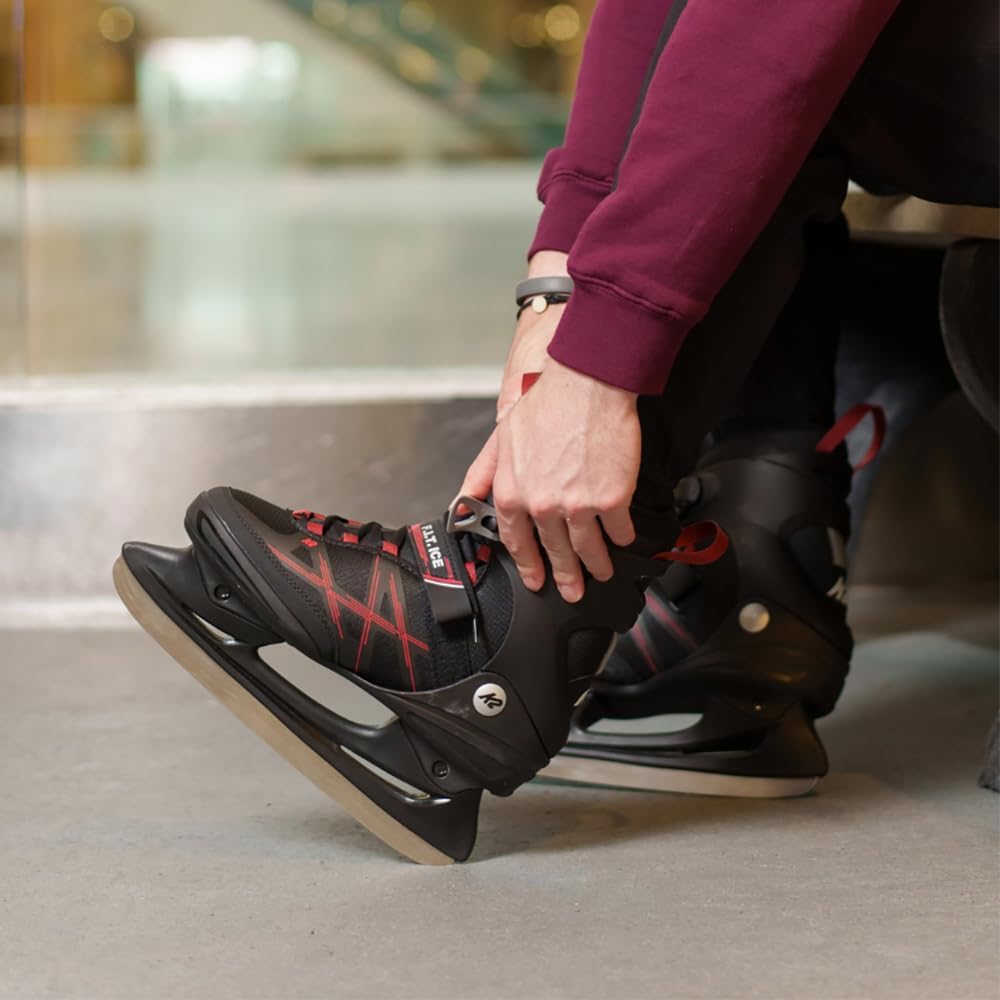 K2 Herren F.i.t. Ice Schlittschuhe EU: 44.5 (UK: 10 / US: 11) black - red, EU: 44.5 (UK: 10 / US: 11
