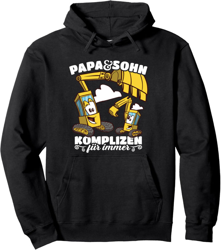 Komplizen für immer - Bagger Papa und Sohn Partnerlook Pullover Hoodie