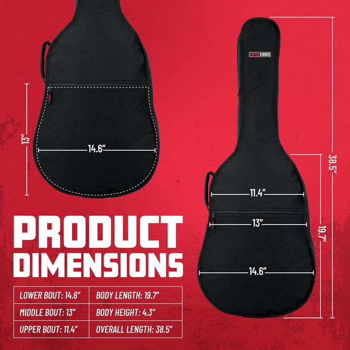 Gator Cases Gig Bag für Mini-Akustikgitarren (GBE-MINI-ACOU), Schwarz, Mini-Akustikgitarre