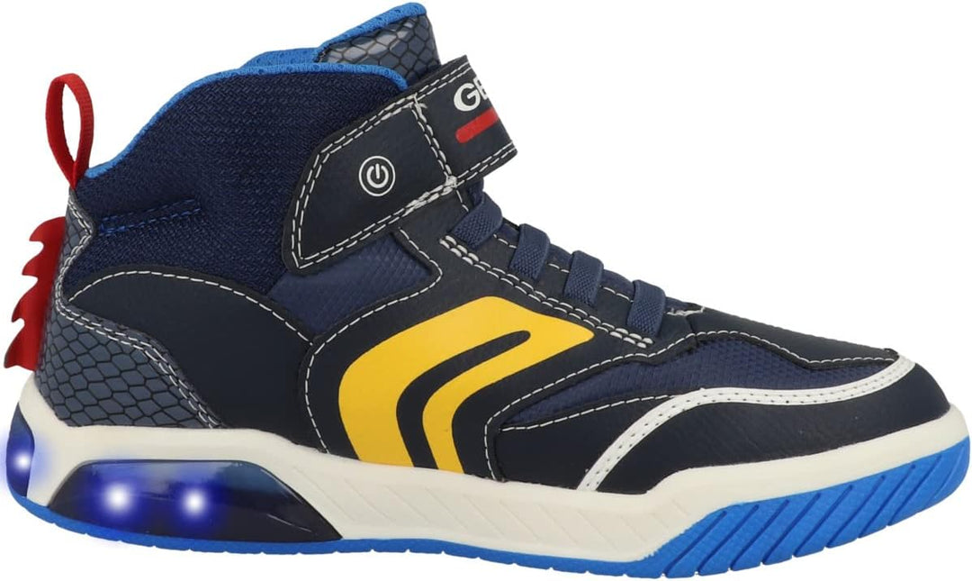 Geox Jungen J Inek Boy A Sneakers 36 EU Navy Lt Blue, 36 EU Navy Lt Blue