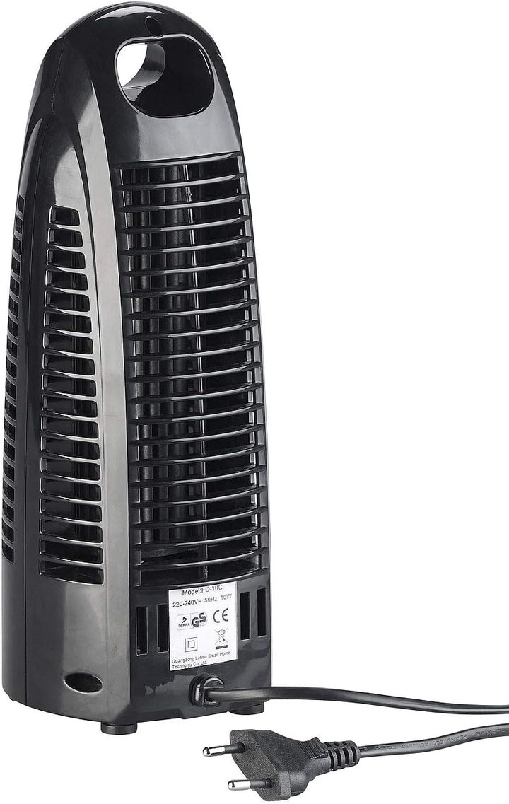 Sichler Haushaltsgeräte Kleiner Turmventilator: Turm-Tischventilator VT-110 mit 2 Geschwindigkeits-S