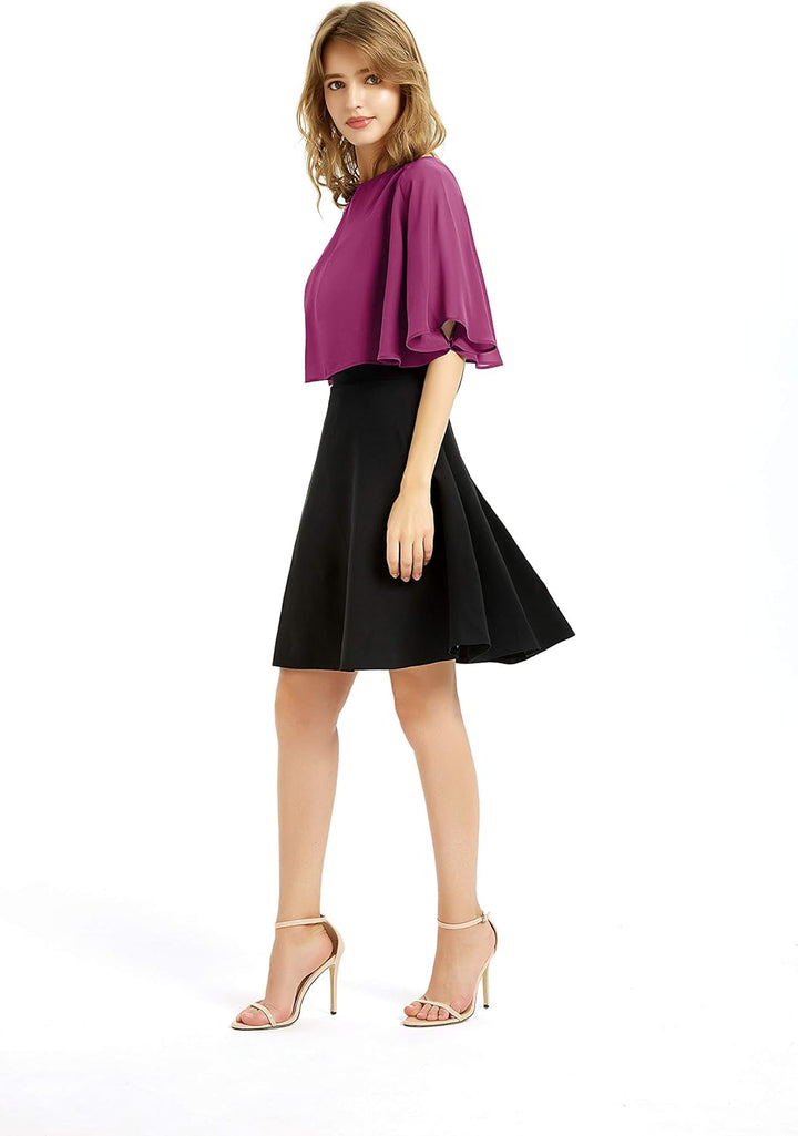 BUCUXE Weicher Chiffon-Schal für Damen, für Abendkleid, Hochzeit, Umhang, Bolero, Überwurf Einheitsg