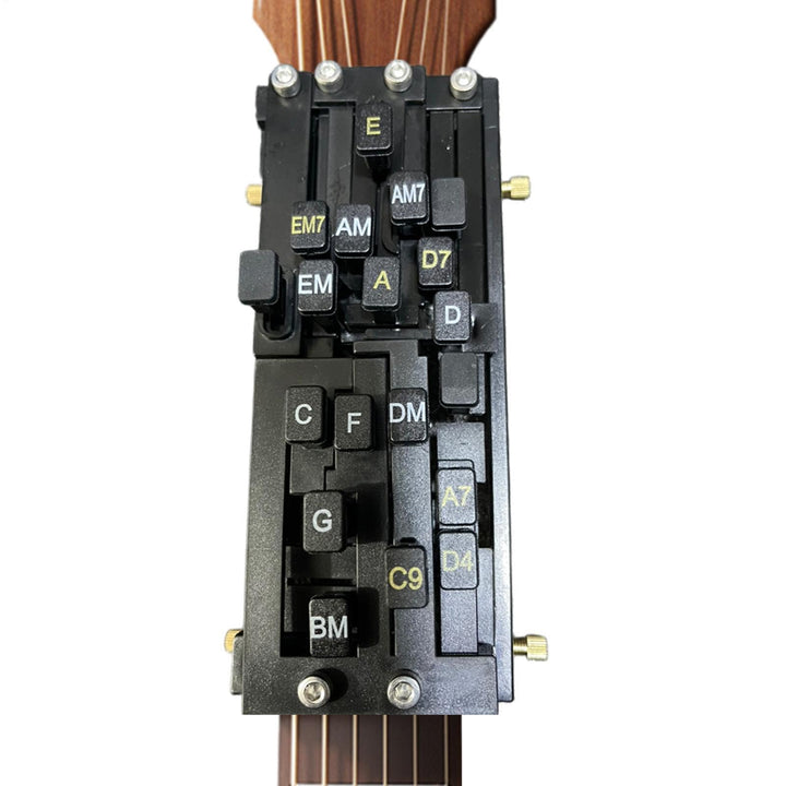 Gitarren-Akkordpresser, Gitarren-Akkord-Trainer für Anfänger, Akkord-Lernsystem, Gitarren-Lernwerkze