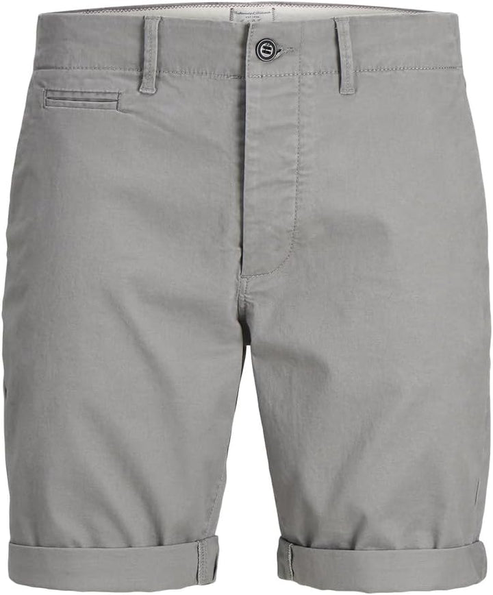 JACK & JONES Herren Shorts S C: White/Ultimate Grey, S C: White/Ultimate Grey