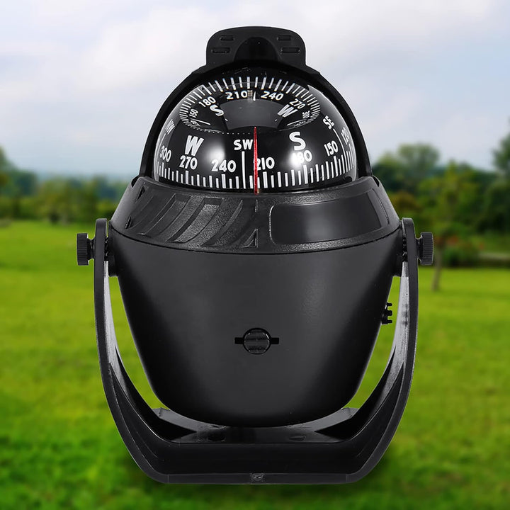 Filfeel Digital Marine Kompass, Hohe Präzision LED-Licht Schwenkbarer Kompass, Navigation Elektronis