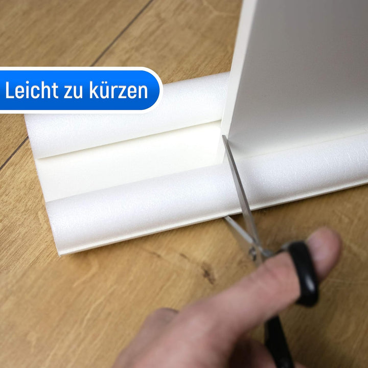 3er Set Zugluftstopper zuschneidbar 100 cm Zugluftstop Luftzugstopper Türbodendoppeldichtung Türisol