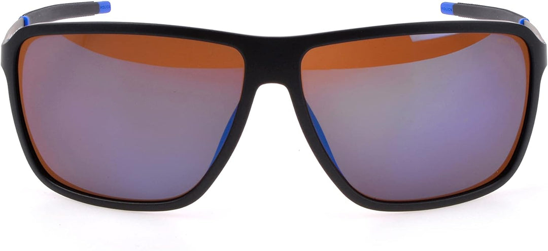 Police Herren Sonnenwende 4 Sonnenbrille, Semi Matt Ruthenium Blue, 65