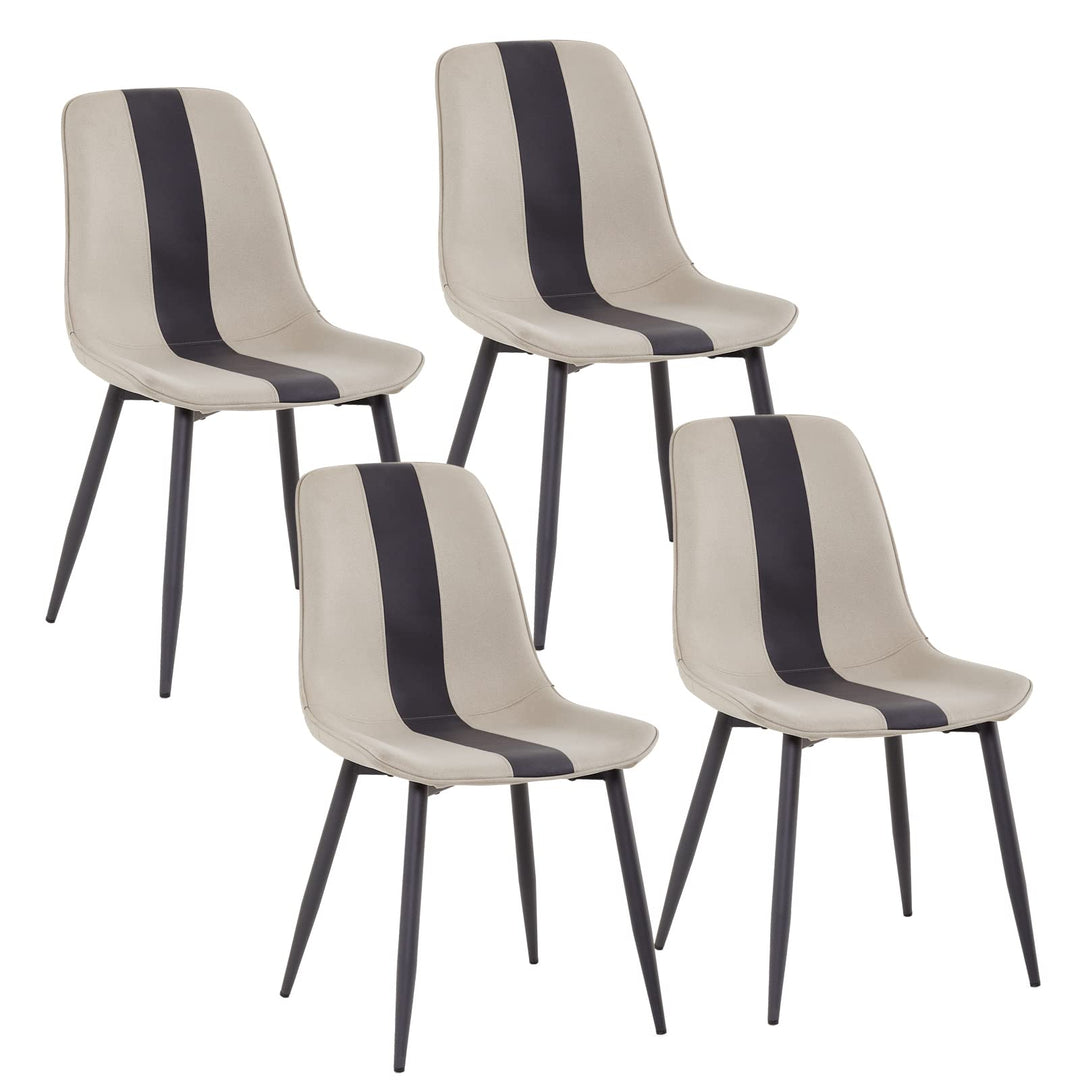 Mondeer Esszimmerstühle 4er Set, Küchenstuhl Polsterstuhl mit Metallbeinen Modernes Design, für Essz