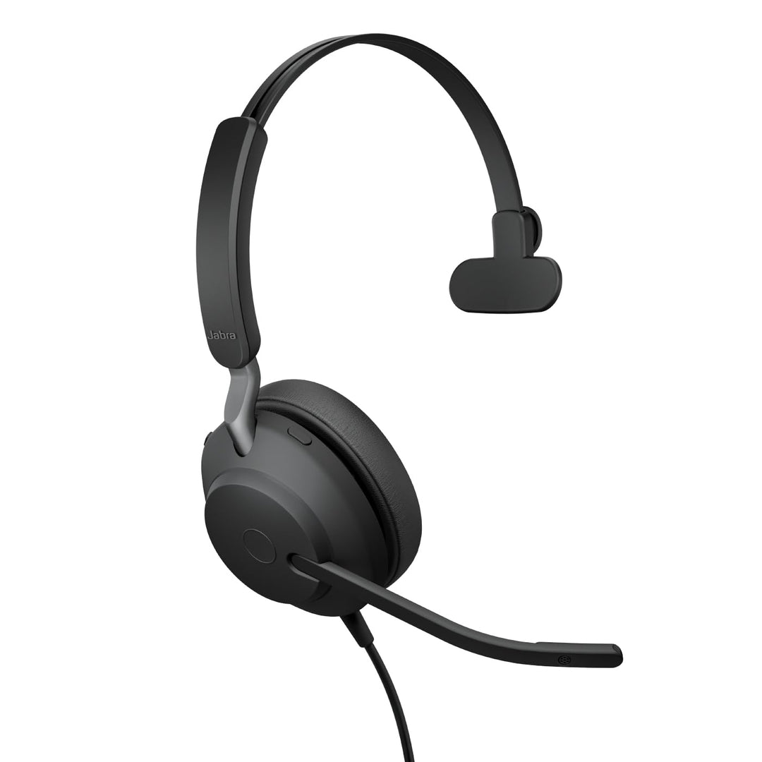 Jabra Evolve2 40 SE - USB-C/A schnurgebundenes Mono Headset | Zertifiziert für UC-Platformen | Mono