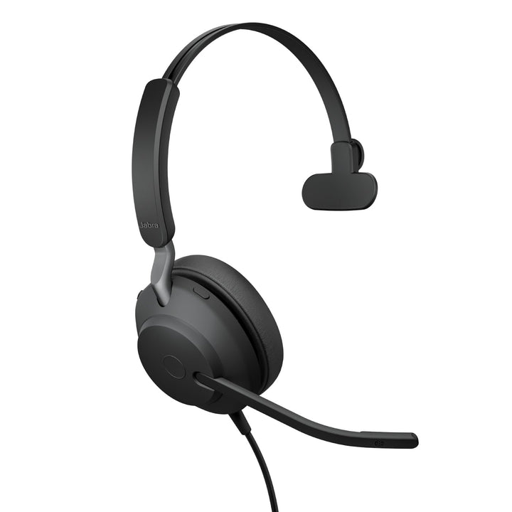 Jabra Evolve2 40 SE - USB-C/A schnurgebundenes Mono Headset | Zertifiziert für UC-Platformen | Mono
