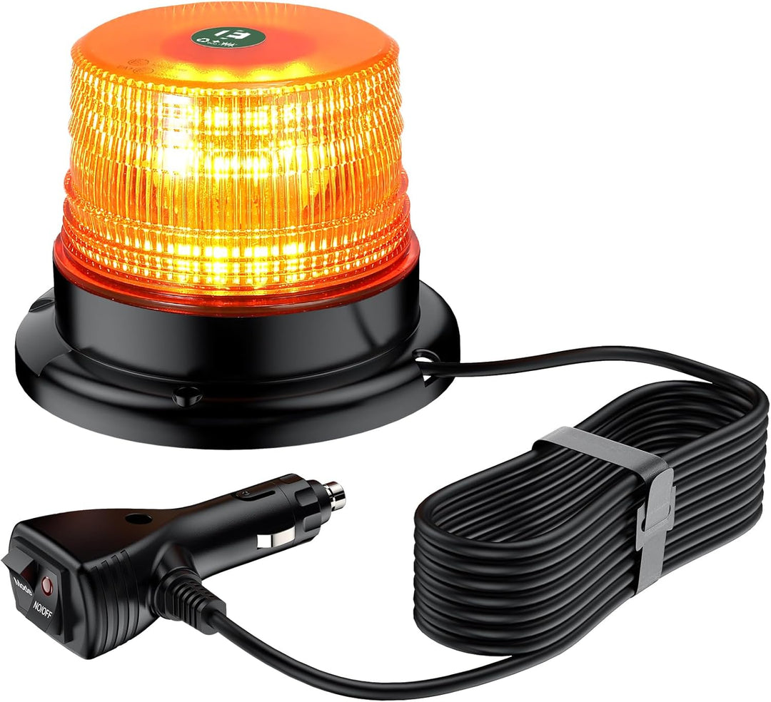 EYPINS 40 LED Rundumleuchte, 40W Auto Warnleuchte, Rundumleuchte Orange, Magnet Warnlicht Blinkleuch