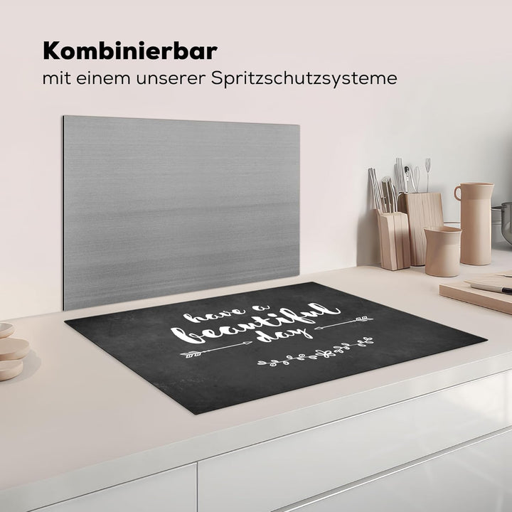 KitchenYeah© Herdabdeckplatte Einteilig Küche Herdabdeckung Induktionsfeld Ceranfeld Herdabdeckplatt