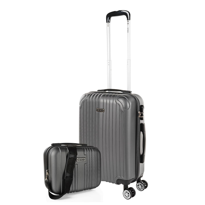 ITACA - Trolley Handgepäck Cabin Trolley Koffer Reisekoffer Hartschalenkoffer mit Zahlenschloss - Ka