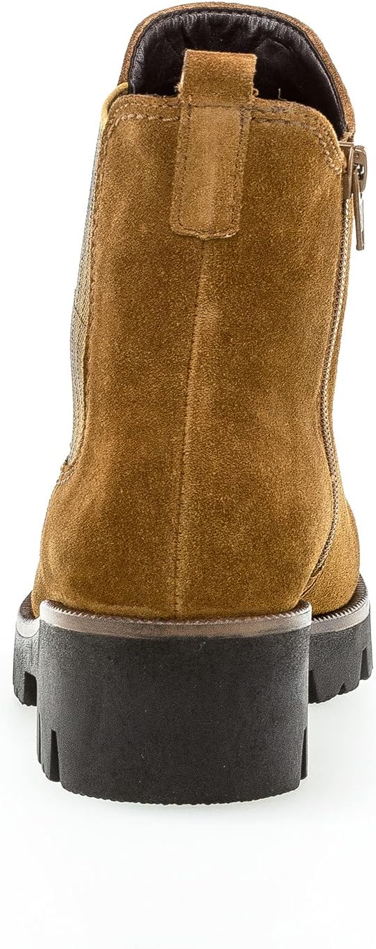 Gabor Damen Chelsea Boots, Frauen Stiefeletten,Wechselfussbett,Komfortweite (H) 39 EU Weit Braun Cog