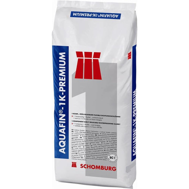 AQUAFIN-1K-PREMIUM - Flexible Dichtungsschlämme 1-K, rissüberbrückend, dampfdiffussionsoffen, schnel