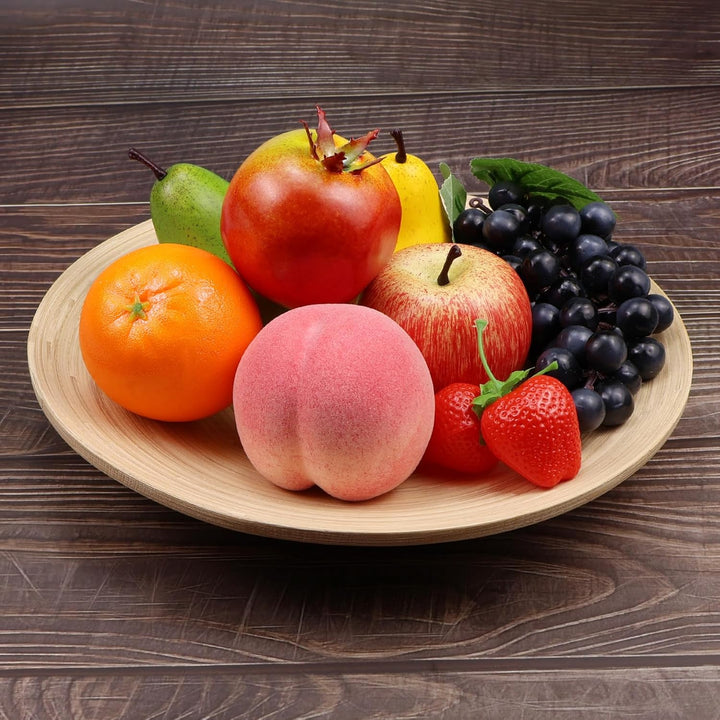 Lorigun 9 PCS Künstliche Früchte, Falsche Früchte für Dekoration Lebensecht, Assorted Faux Fruits De