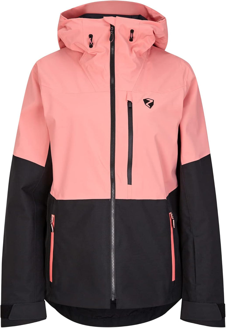 Ziener Damen Turis Ski-Jacke/Freeride | sympatex, PFC frei, Wolle (1er Pack) 42 pink vanilla, 42 pin
