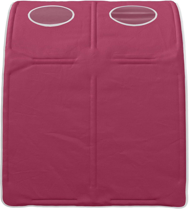 Bettunnel 2er Set Rot aus Polyester für Kingsize Betten, 211 x 67,5 x 2 cm, für Schlafzimmer, Innenb