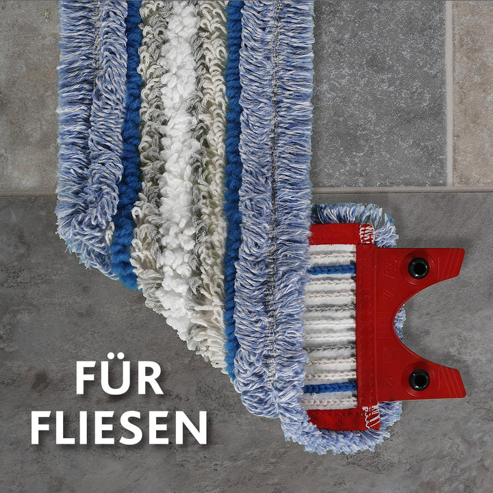 Vileda Ultramax Bodenwischer Komplett Set mit 2 Mikrofaserbezügen, 2in1 für alle Hartböden + Tiles C