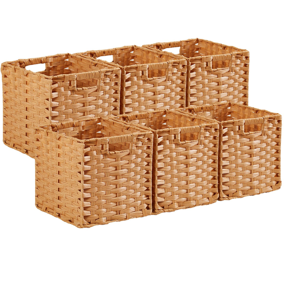 Aufbewahrungskorb, 31x31x31cm Aufbewahrungsboxen aus Polypropylene und Metallstreifenfür Vorratskamm