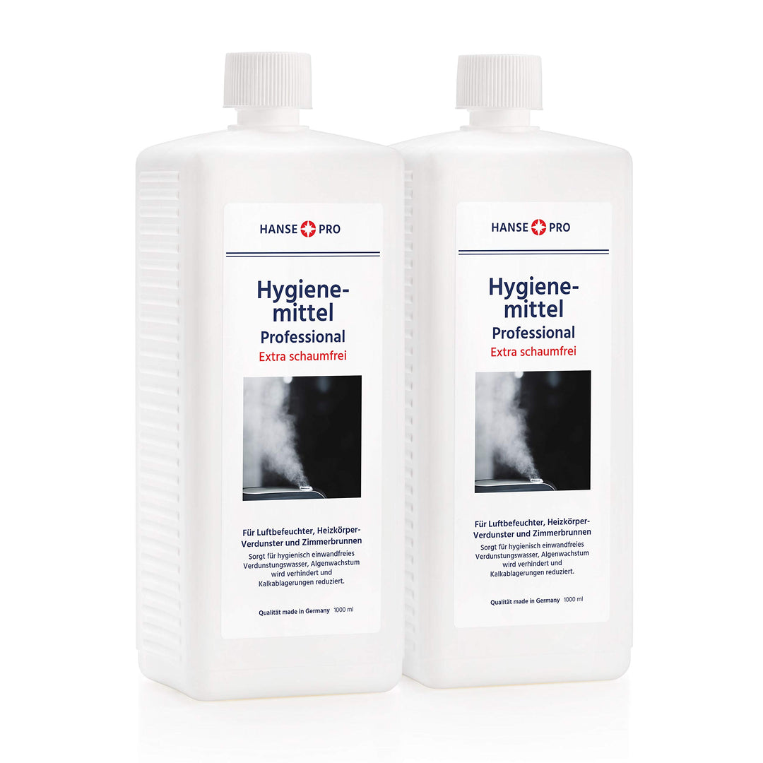 HANSE PRO Hygienemittel Professional, 2x1000ml - Luftbefeuchter, Luftreiniger, Luftwäscher, Heizkörp