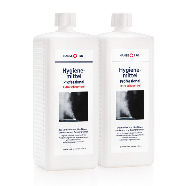 HANSE PRO Hygienemittel Professional, 2x1000ml - Luftbefeuchter, Luftreiniger, Luftwäscher, Heizkörp