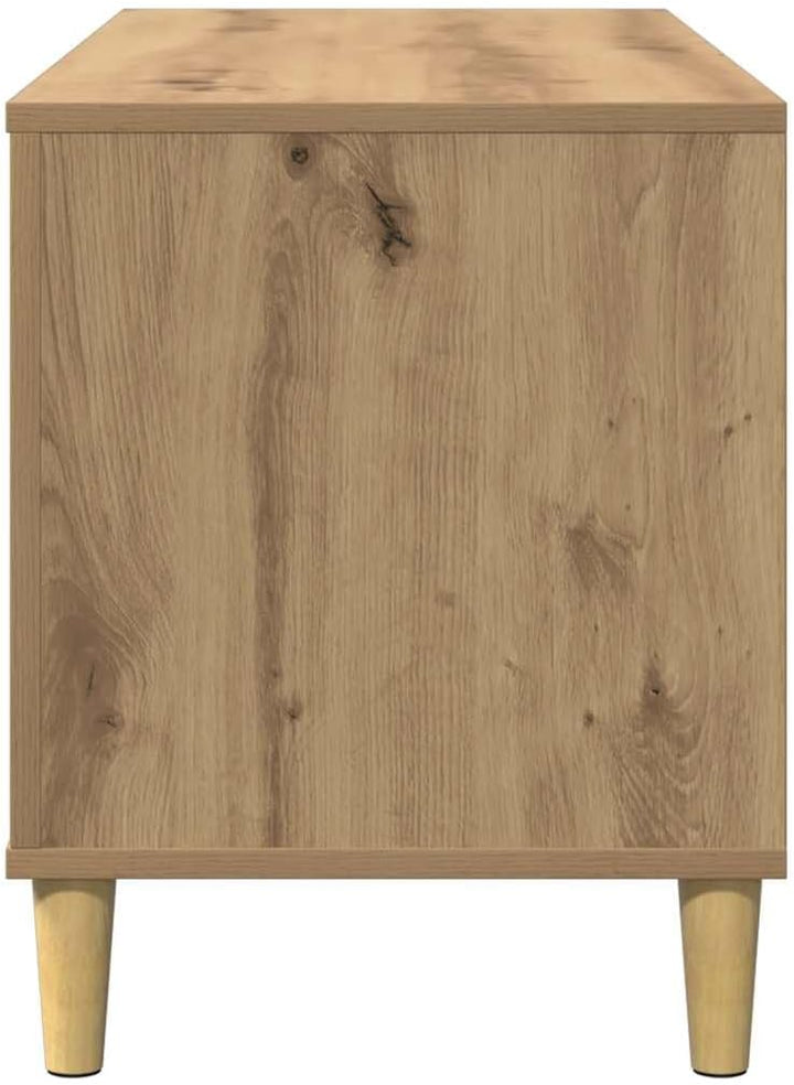 vidaXL Plattenschrank Artisan-Eiche 100x38x48 cm Holzwerkstoff, Schallplattenschrank, Vinylschrank,
