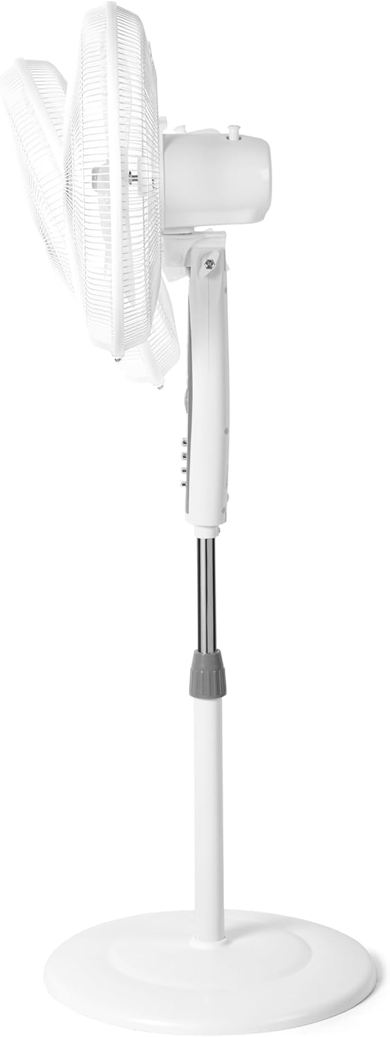 Orbegozo SF 0147 - Standventilator, 3 Stufen, Blättergrösse 40 cm, einstellbare Höhe, 50 W, Weiss