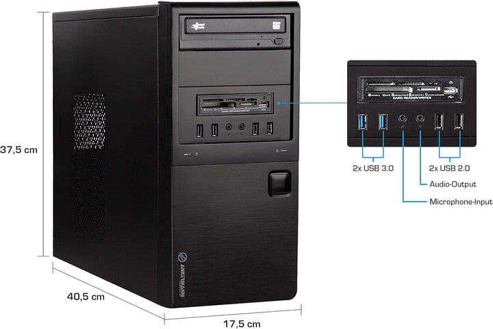 Ankermann CAD PC | Intel Core i7-6700 | Nvidia GeForce Quadro 600 1GB | 32GB RAM | 1TB SSD | Windows