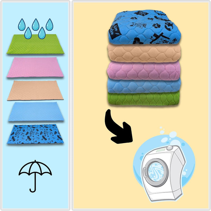 Pack Promo - Tapis Litière Polaire - Absorbant et Imperméable - Disponible en Multiples Couleurs et