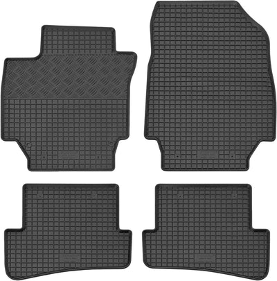 Passgenaue Kofferraumwanne und Gummifussmatten geeignet für Renault Captur ab 2013 + Gurtschoner