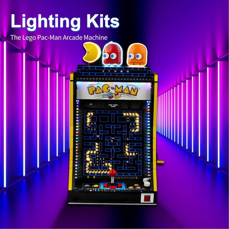 cooldac LED Licht Set für Lego 10323 Icons PAC-Man Arcade Spielkonsole, Licht Set Kompatibel mit Fer