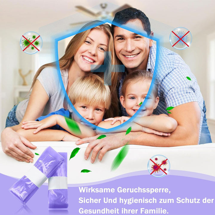 18 Stück Nachfüllfolie für Windeleimer, 4,5m Hohe Kapazität Windeleimer Nachfüllbeutel - Bis zu 320