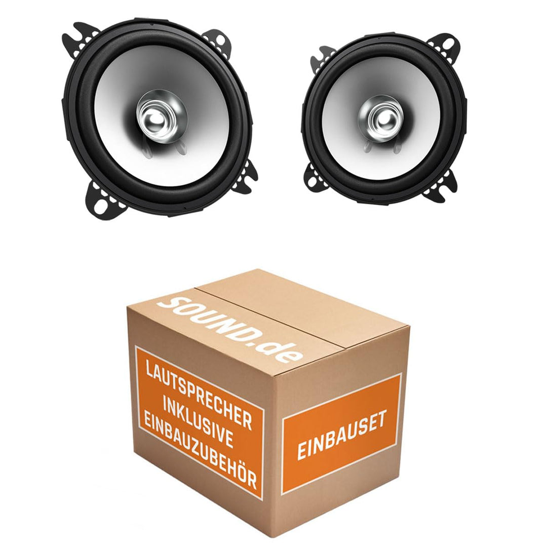 Lautsprecher Boxen passend mit Kenwood KFC-S1056 10cm Koax Auto Einbauzubehör - Einbauset für Renaul