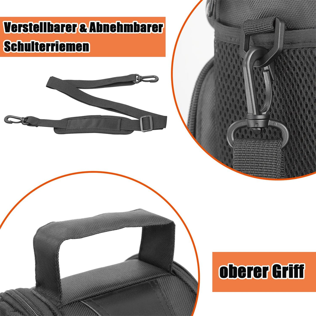 FOSOTO DSLR-Kameratasche Fototasche für Spiegelreflexkameras mit wasserdichtem Regenschutz Tragegurt