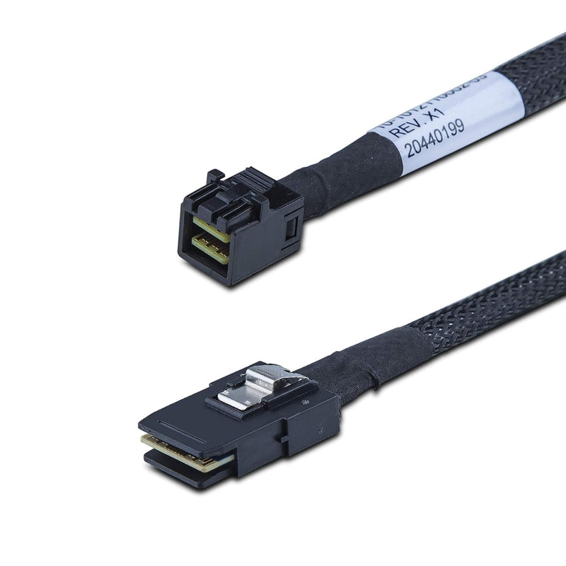 10Gtek® [2 Stück Mini SAS SFF-8643 zu SFF-8087 Kabel, Internal Mini SAS HD to Mini SAS Cable, 0.5-Me