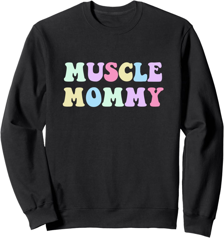 Muscle Mommy Retro Gym Mom Bodybuilder Gewichtheben Fitness Sweatshirt