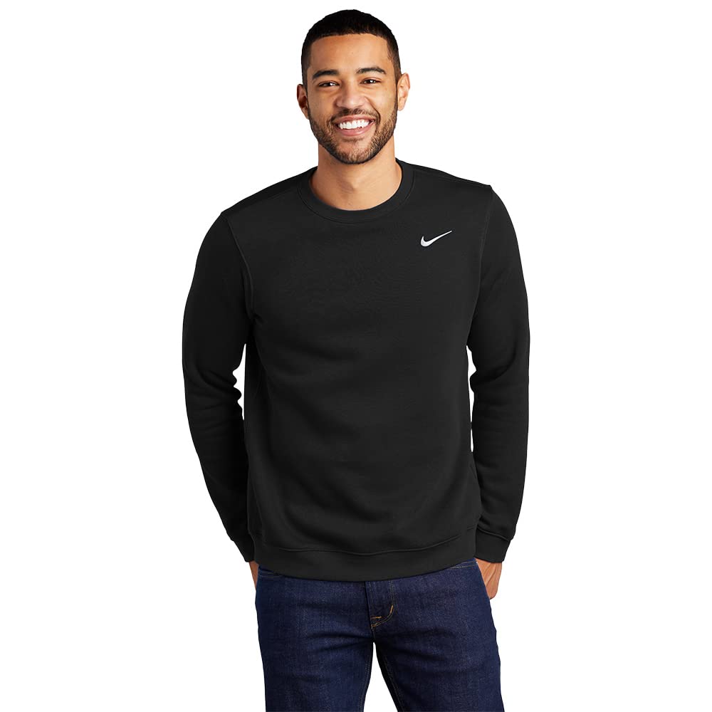Nike Herren M NSW CLUB TEE - LS Langarm T-shirt 4XL Black/(White), 4XL Black/(White)