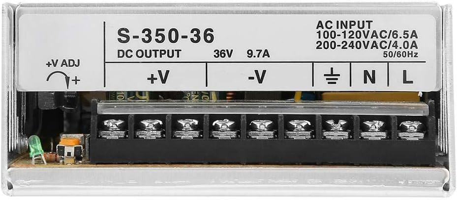 Vikye Netzteil, S-350-36 Schaltnetzteil 36V 350W Sicherheitsüberwachung Industrielles Wechselstromne