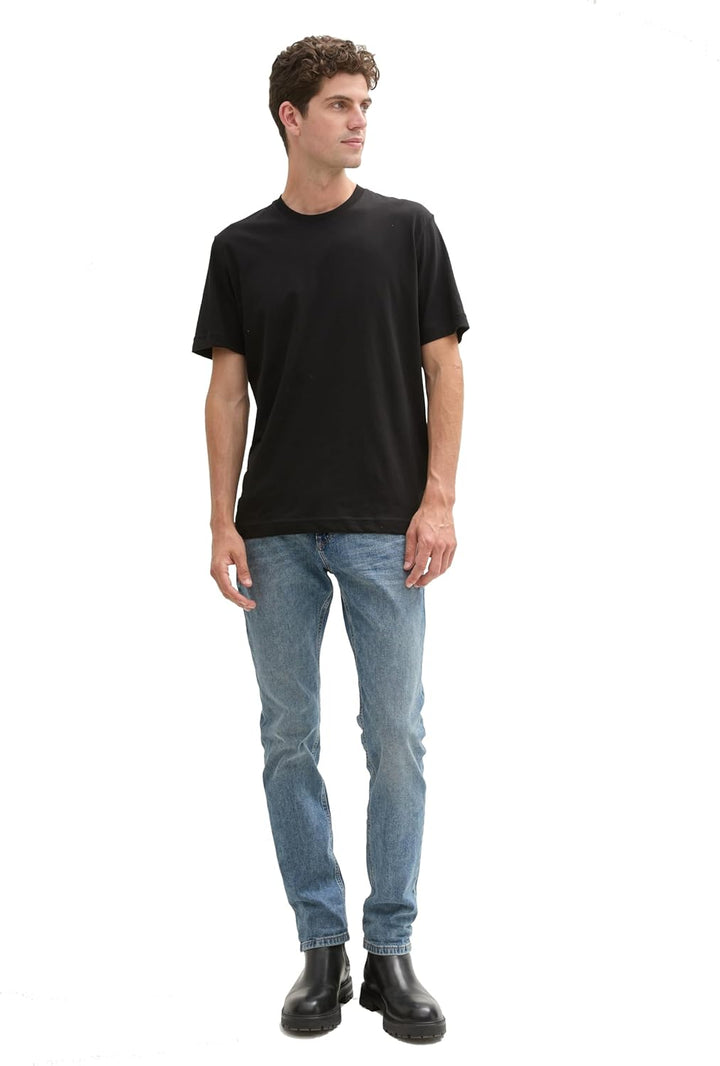 Tom Tailor Herren 1042684 Josh Regular Slim Jeans mit Stretch 31W / 32L 10119 - Used Mid Stone Blue