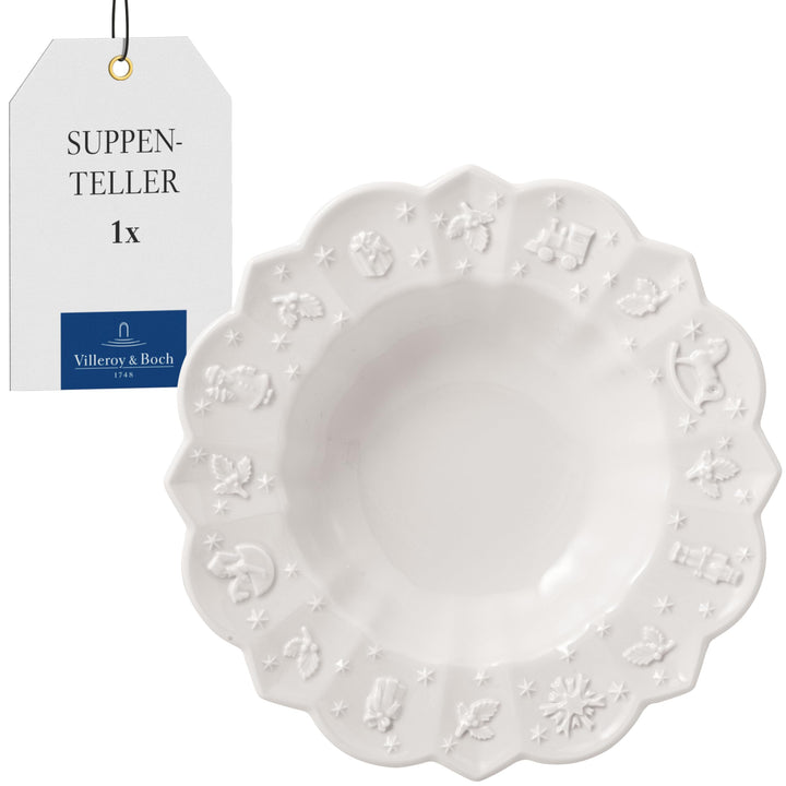 Villeroy & Boch Toys Delight Royal Classic Teller Tief, Weiss, 23,5 cm / 0,33 l Suppenteller, Suppen